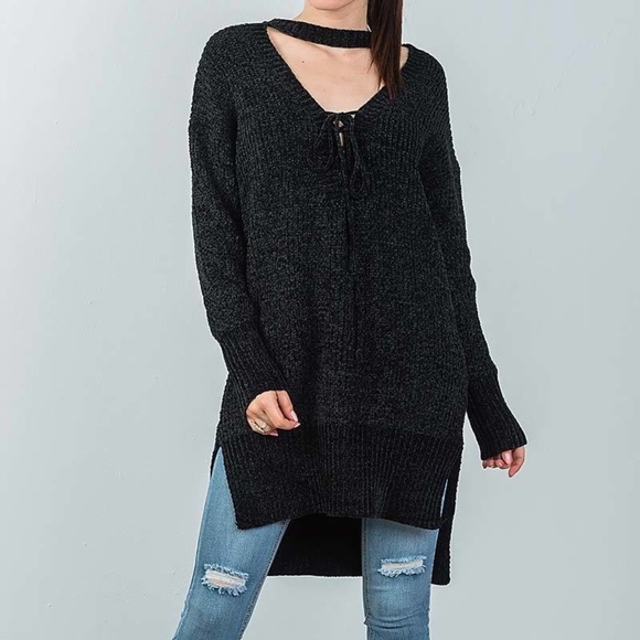 ‼️CLEARANCE‼️ Choker Tunic Top - Picture 3 of 6